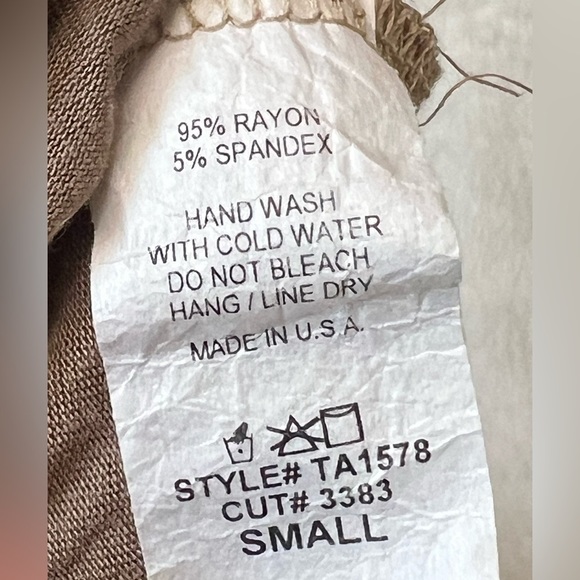 Oversized tan tee tshirt dress size small - Picture 5 of 5